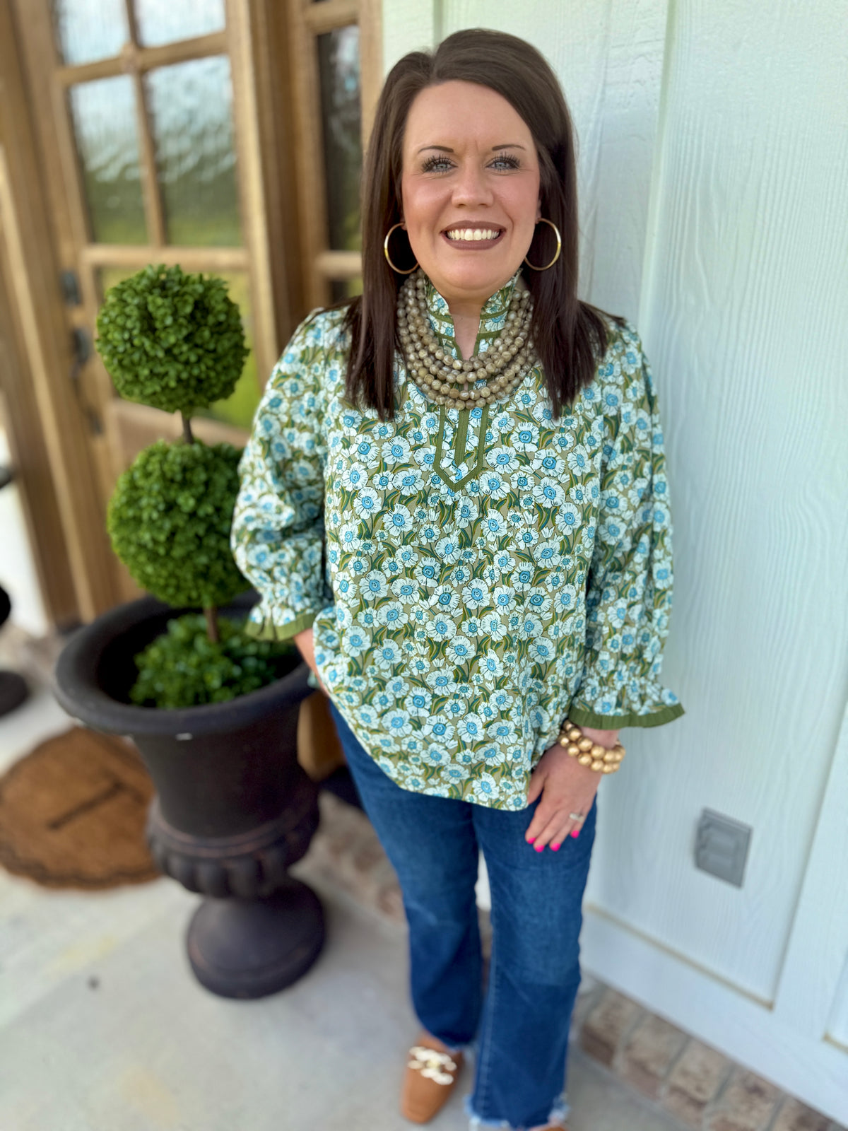 The Floral Poppy Blouse