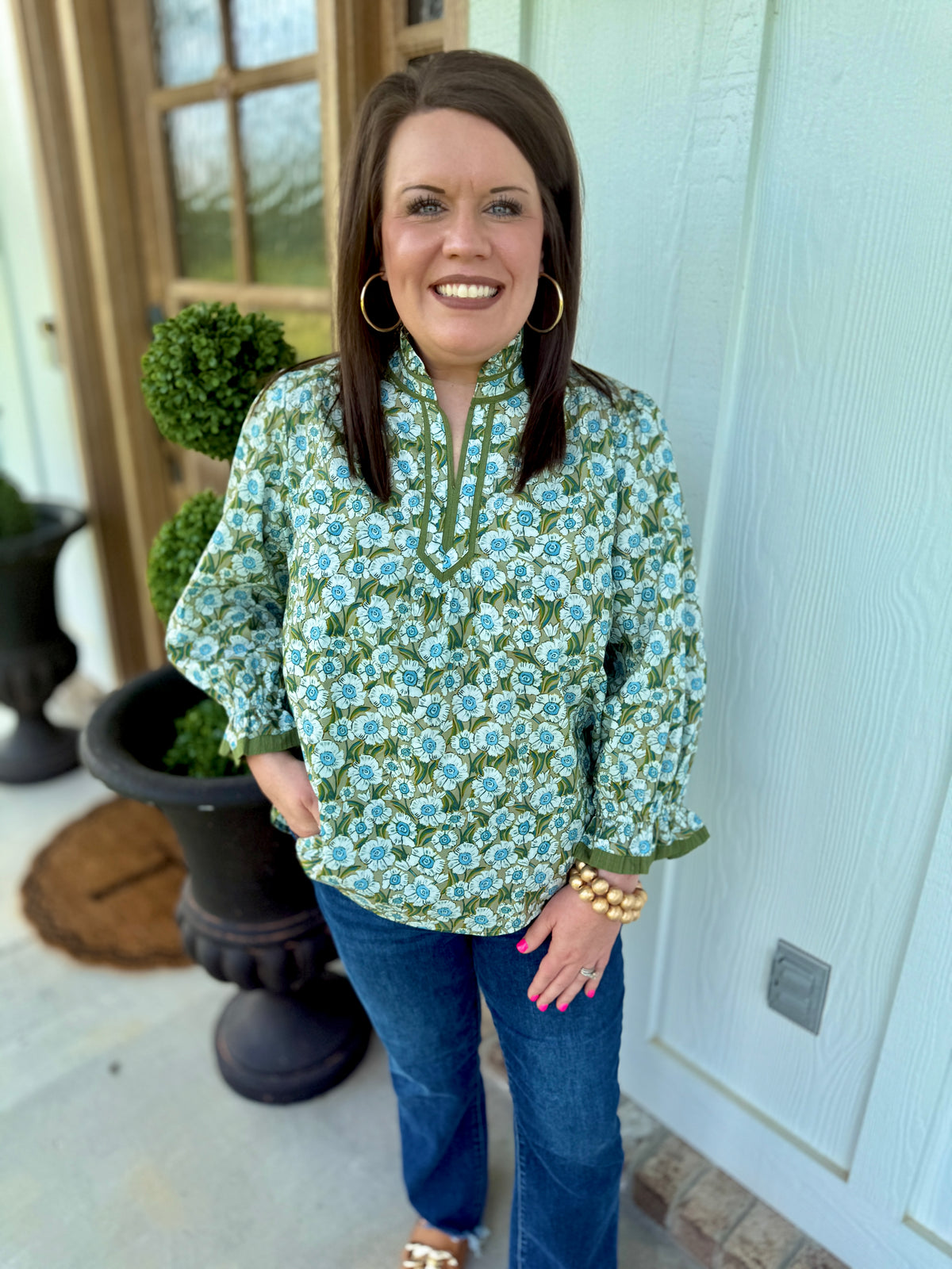 The Floral Poppy Blouse