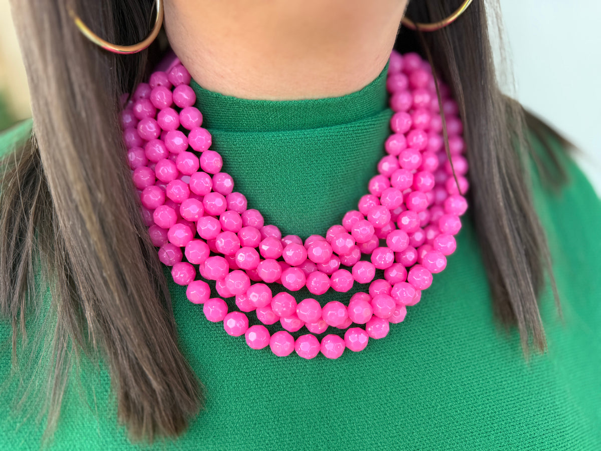 Chunky Beaded Magnetic Necklace