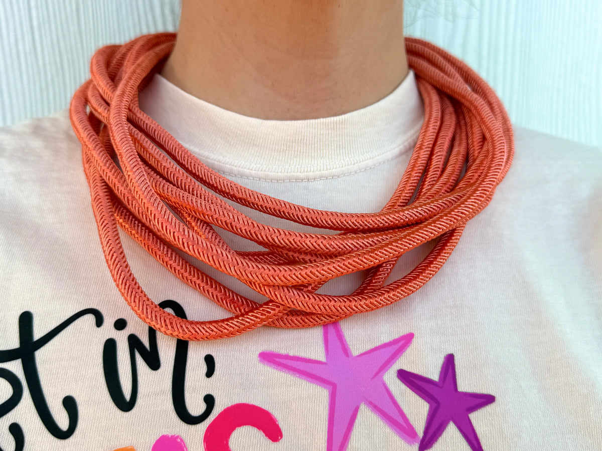 Orange Slub Necklace