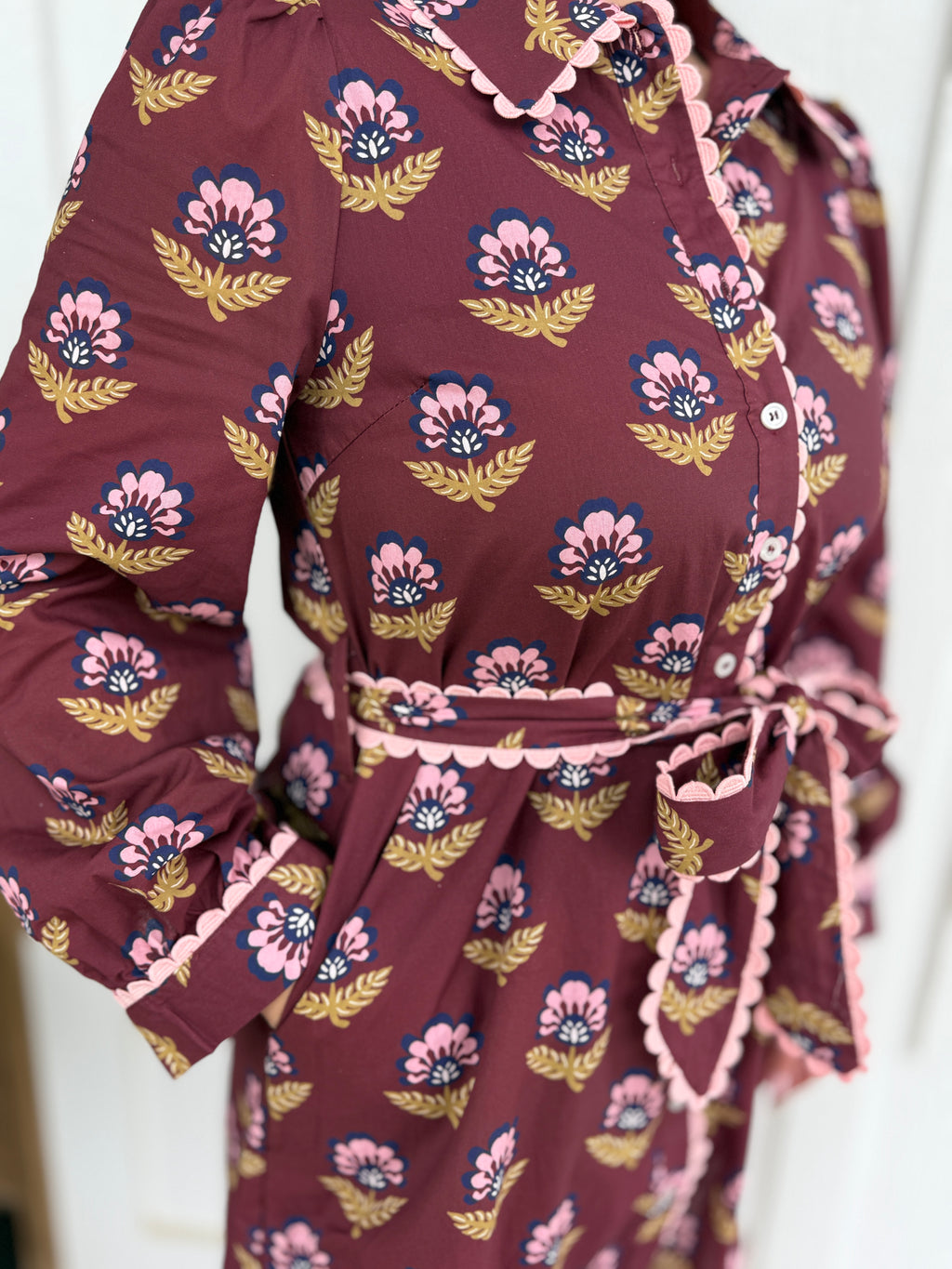 Scallop Trim Dress