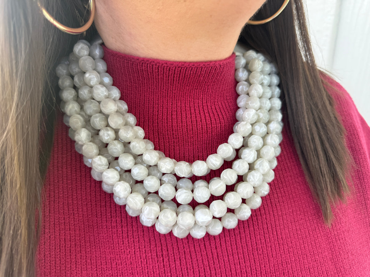 Chunky Beaded Magnetic Necklace